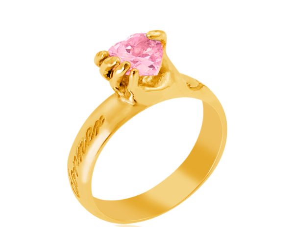 Anello quarzo rosa -  je n'ai rien de plus a te donner - immagine 3