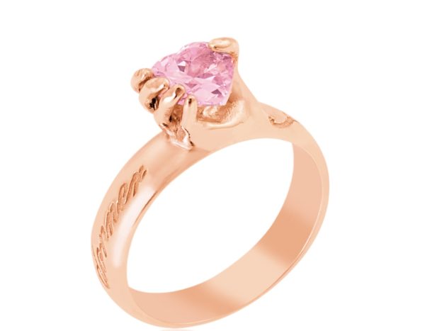 Anello quarzo rosa -  je n'ai rien de plus a te donner - immagine 2