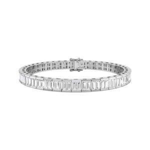 Baguette Diamond Channel Set Tennis Bracelet