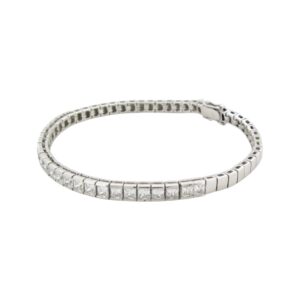 Princess Channel Set Half Tennis Bracelet