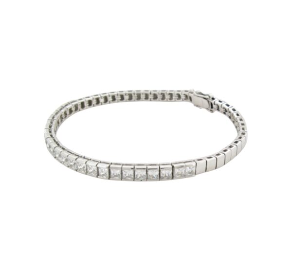 Princess Channel Set Half Tennis Bracelet